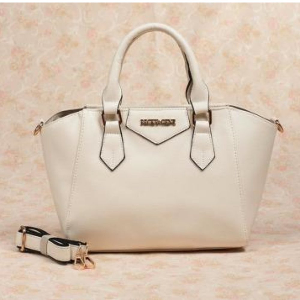NWT! Becky & Gene Handbag, Medium, Cream